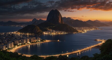 An ultra detailed, realistic, digital art, featuring rio de janeiro. happy accidents, exquisite detail, 30 megapixels, 4k, CanonEOS 5D Mark IV DSLR, 85mm lens, sharp focus, intricate detail, long expo