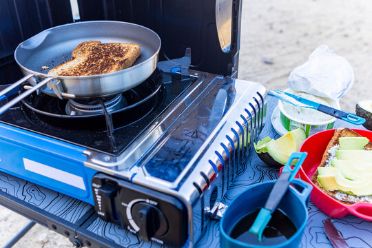 Outdoor camping cuisine in Fuerteventura, Canary Islands