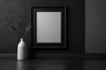 room with frames