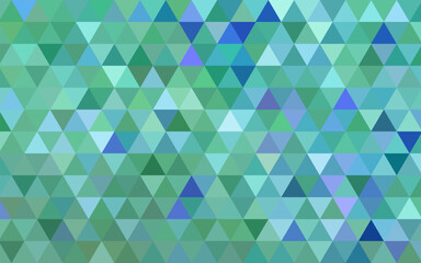 abstract vector geometric triangle background - blue and green