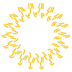 Star dashed line. Vector illustration.	