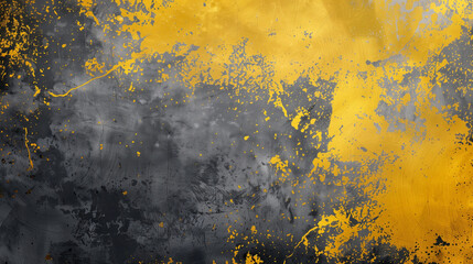 Lemon yellow and charcoal grey, abstract background, styled for vivid contrast and an invigorating ambiance - obrazy, fototapety, plakaty