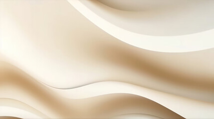 Obraz premium Elegant wavy beige background as wallpaper illustration