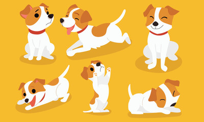 Collection of Cute and Playful Jack Russell Dogs in Various Poses
