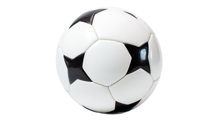 Soccer ball isolated on transparent background.
