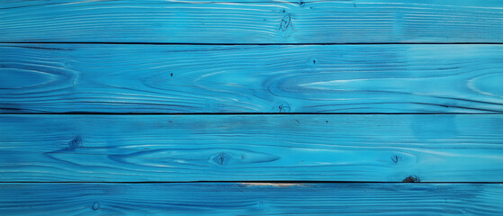 Horizontal blue wood natural lines pattern background, Vibrant beach concept color plank, Abstract background
