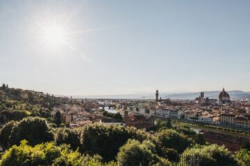 Florence skyline, Italy, view from Piazzale Michelangelo.