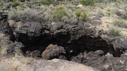 Lava flow at Valley of Fires Recreation Area, Carrizozo, New Mexico