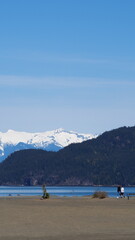 lake and mountains