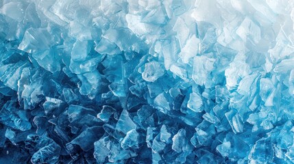 Obraz premium Abstract gradient textured blue ice background illustration. Creative futuristic geometry print. For poster, cover, wallpaper, presentation, banner