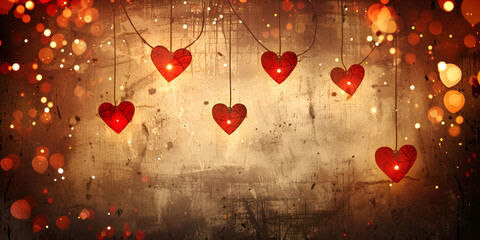 Vector_red_background_with_hanging_hearts