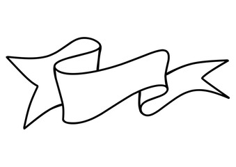 banner ribbon engraved old labels 