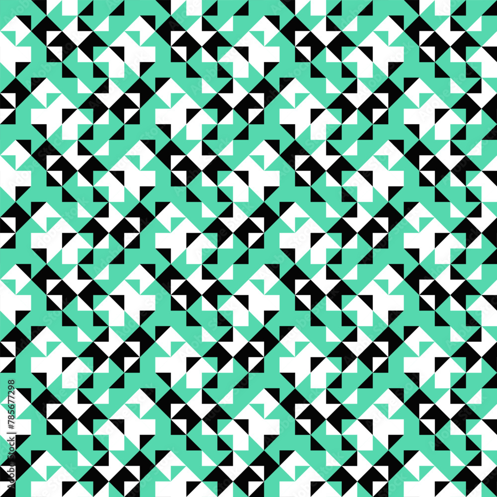 Poster random seamless three color pattern background design - abstract repetitive repeating vector graphic