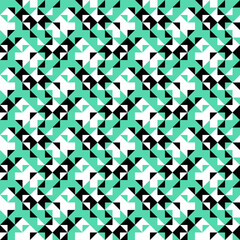 Random seamless three color pattern background design - abstract repetitive repeating vector graphic
