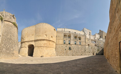 Defensive walls of the Italian city of Otranto