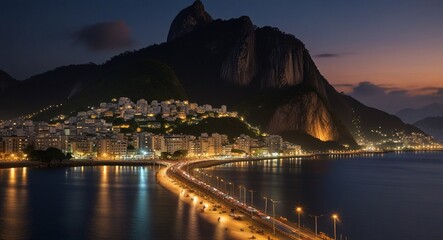 An ultra detailed, realistic, digital art, featuring rio de janeiro. happy accidents, exquisite detail, 30 megapixels, 4k, CanonEOS 5D Mark IV DSLR, 85mm lens, sharp focus, intricate detail, long expo