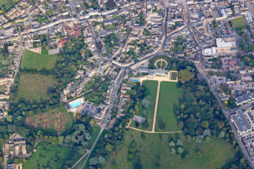 Aerial view of Home Park, Cirencester