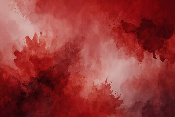 Watercolor red backdrop with strong paint texture