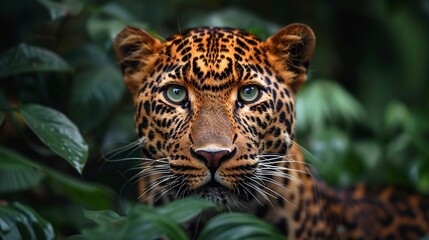 Obraz premium wild african cheetah closeup looking aggressive with sharp eyes and intense facial expression in the wilderness 
