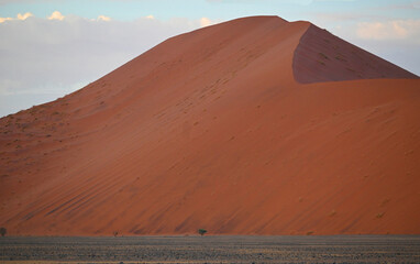 Africa- Namibia- Close Up of Huge Red Sand Dune