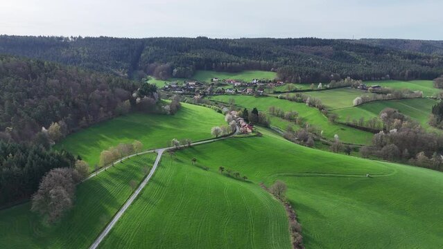 Wiesen bei Erbuch im Odenwald