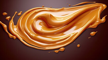 delicious liquid sweet melted caramel