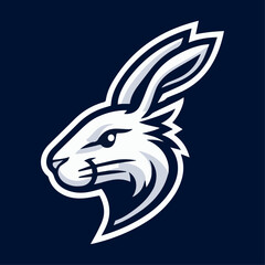 Rabbit Vector Sports Mascot Logo: Swift & Energetic Emblem for Dynamic Team Branding