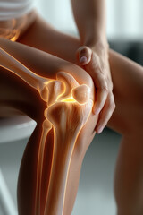 Human Knee Pain Visualization with a Transparent View