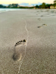footprints in the sand