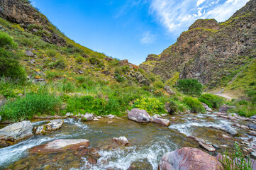 Enjoy the serene beauty of nature. Watch the river meander through the rocky canyon. Be captivated...