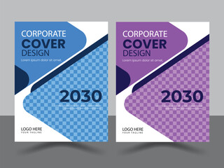 Facebook cover design poster a4 catalog or Corporate book cover design template.