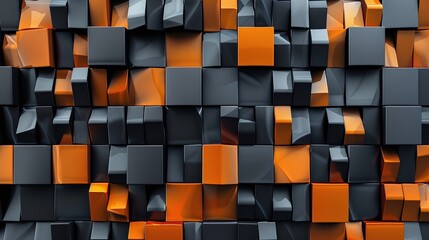 create a bold visual statement with ai: explore an abstract background with black and orange panels