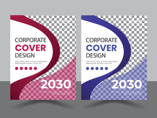 Facebook cover design poster a4 catalog or Corporate book cover design template.