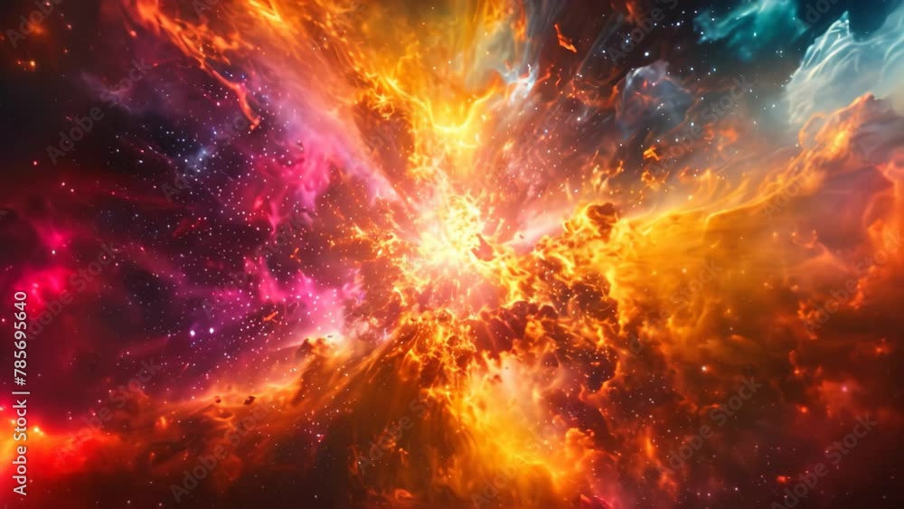Poster a dynamic and visually striking space captured in a single frame, showcasing a vibrant array of star
