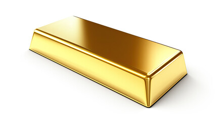 gold bar on white background