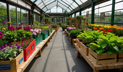 florist's greenhouse, variety store