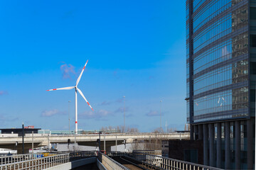 Urban Wind Turbine in Amsterdam.