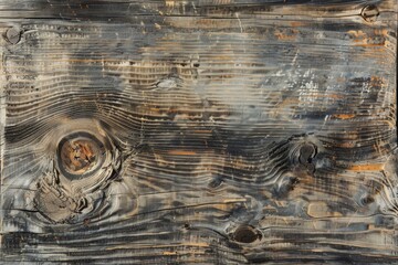 Dark, burnished textures of wood planks reveal the beauty of aged and treated timber. - obrazy, fototapety, plakaty