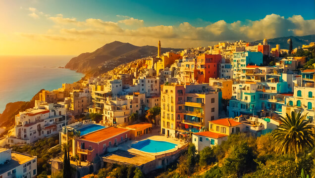magnificent city in Algeria outdoors