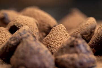 sweet chocolates with natural cocoa and cocoa butter