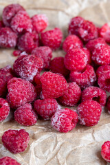 fresh frozen red raspberries for long-term storage