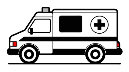 Life-Saving Ambulance Vector Graphics Emergency Response Illustrations