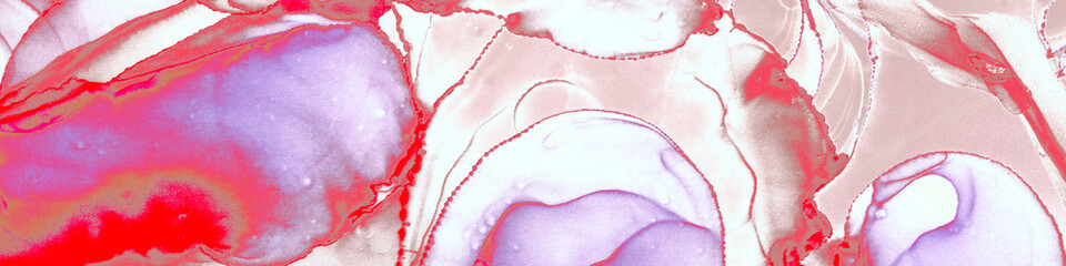 Rose Marble Effects. Abstract Paint Poster.