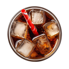 cola with ice