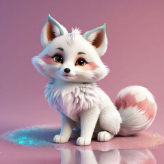 kitten playing with a ball