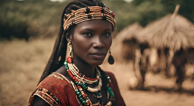 Woman from an African tribe.