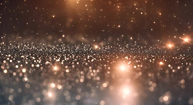 abstract expanse of sparkling silver particles, creating a glittering, festive atmosphere.