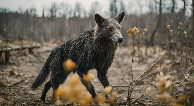 Mutated animal in Chernobyl.