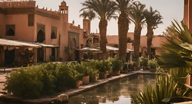 Arab architecture in a city in the Sahel.