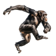 Chimpanzee reaching out with great strength
